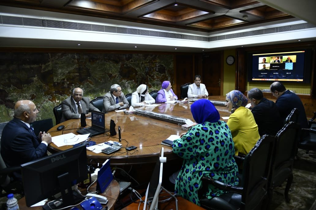 اجتماع وزير النقل مع أمين عام منتدى النقل الدوليITF عبر تقنية الفيديو الكونفرانس