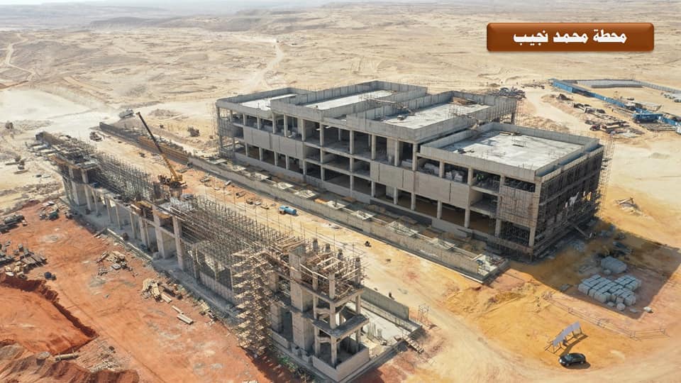 مشروع الخط الأول للقطار الكهربائي السريع من العين السخنة حتي محطة محمد نجيب