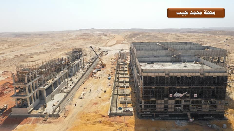 مشروع الخط الأول للقطار الكهربائي السريع من العين السخنة حتي محطة محمد نجيب