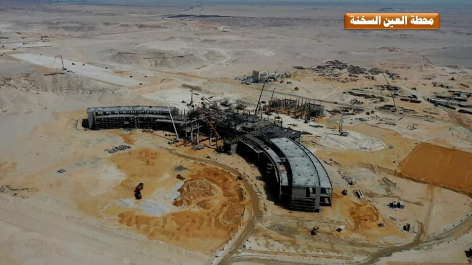 مشروع الخط الأول للقطار الكهربائي السريع من العين السخنة حتي محطة محمد نجيب