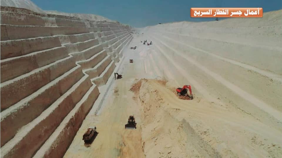 مشروع الخط الأول للقطار الكهربائي السريع من العين السخنة حتي محطة محمد نجيب