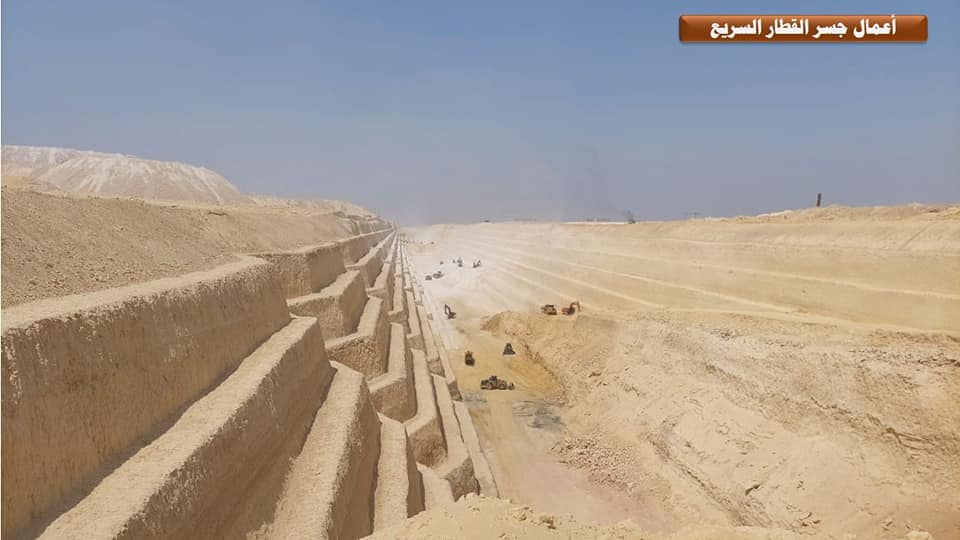 مشروع الخط الأول للقطار الكهربائي السريع من العين السخنة حتي محطة محمد نجيب