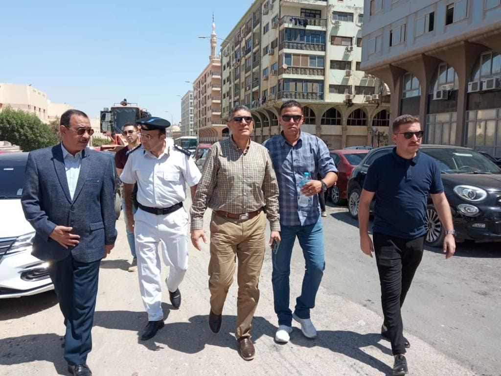 حملات إزالة مخالفات البناء والتعديات بالقطاع الأول للساحل الشمالي الغربي