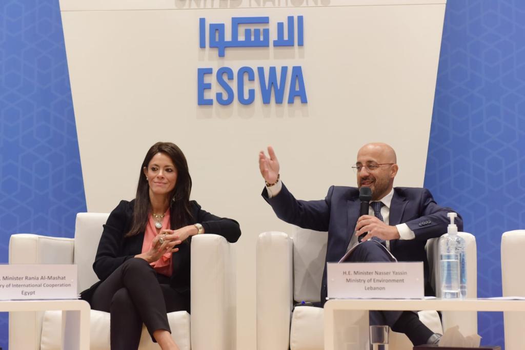 مشاركة الدكتورة رانيا المشاط في فعاليات المنتدى الإقليمي العربي ببيروت