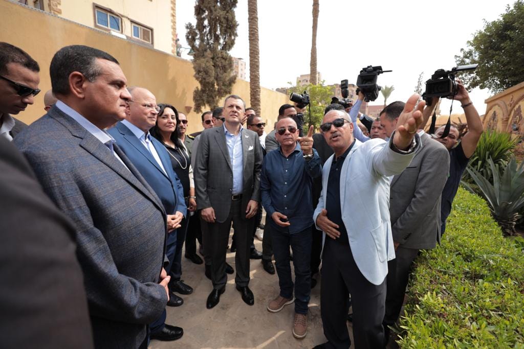 جانب من افتتاح منطقة شجرة السيدة العذراء مريم