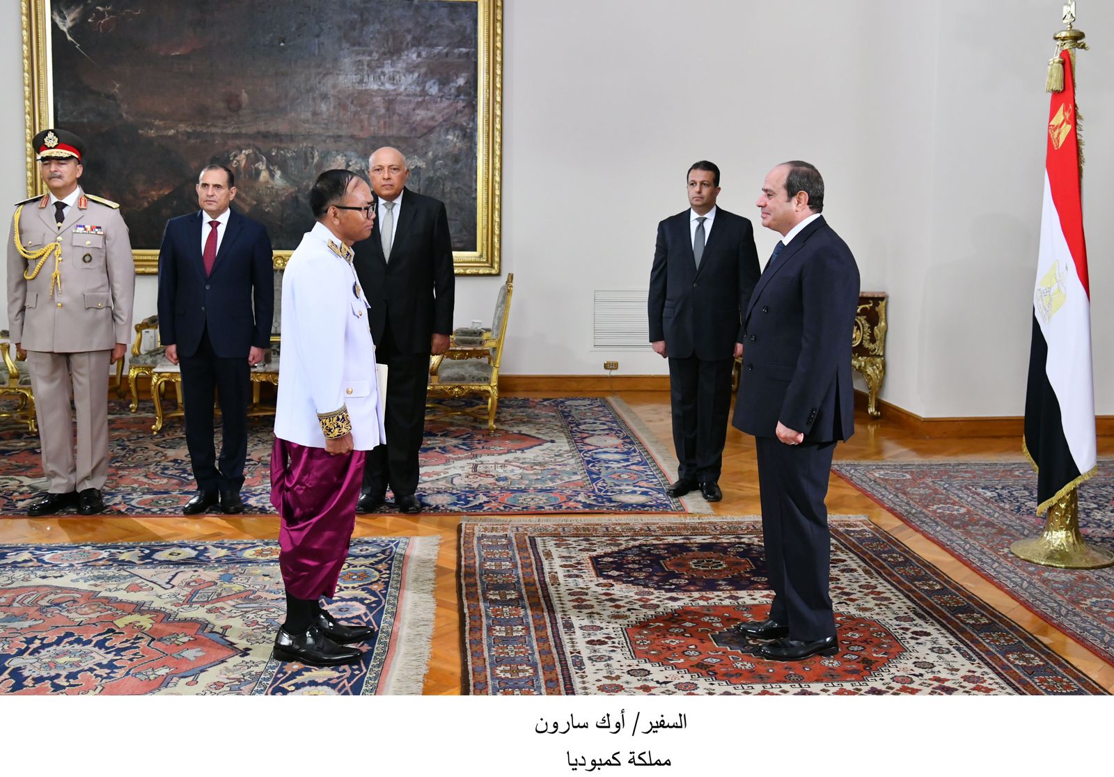 الرئيس السيسي يتسلم أوراق اعتماد 13 سفيراً جديداً
