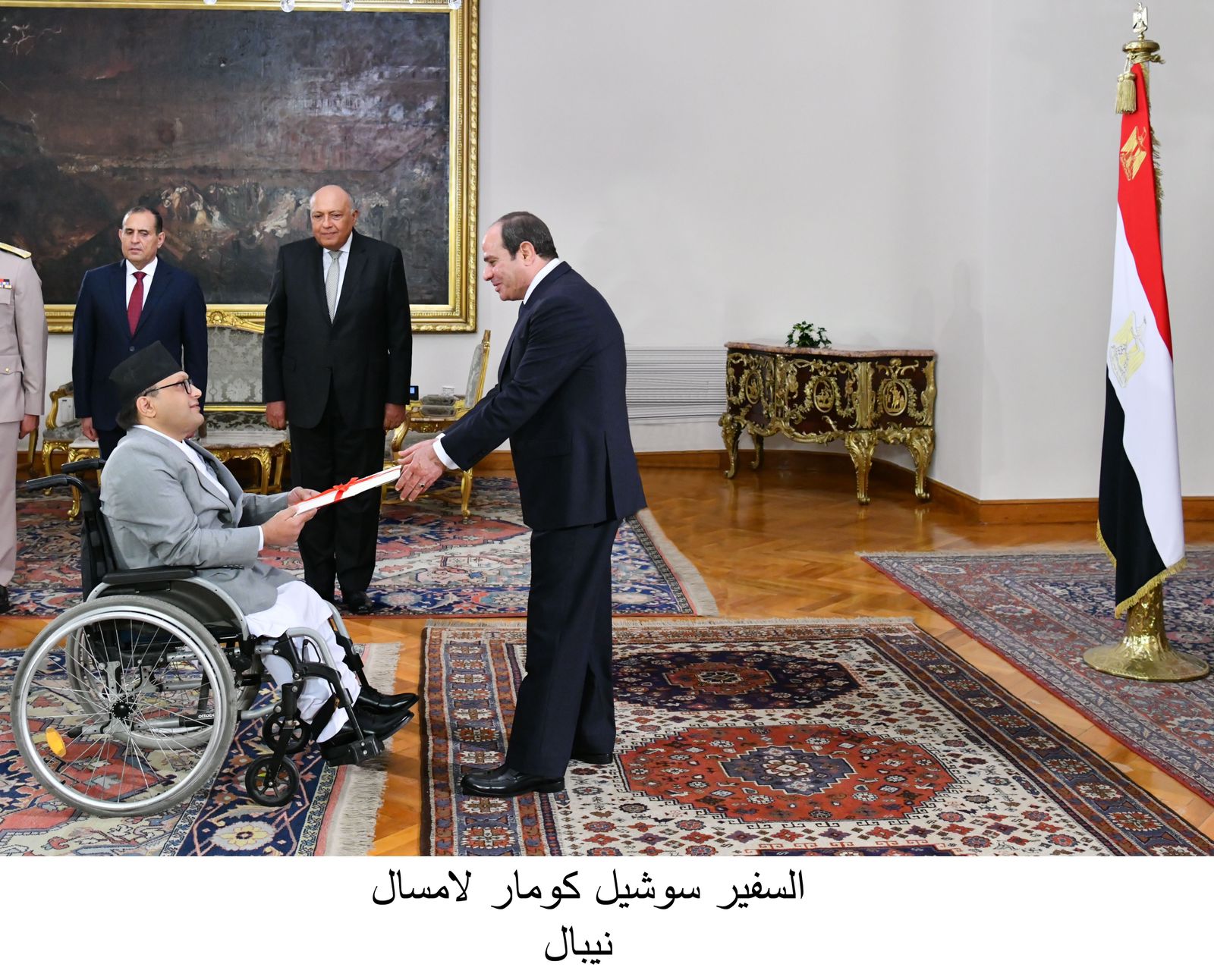 الرئيس السيسي يتسلم أوراق اعتماد 13 سفيراً جديداً