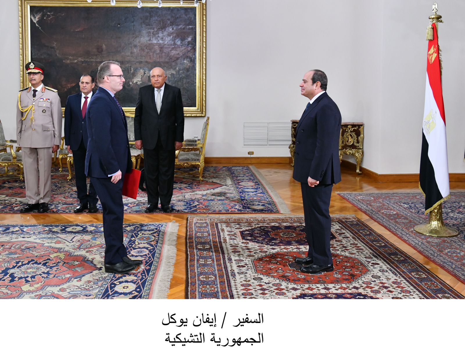 الرئيس السيسي يتسلم أوراق اعتماد 13 سفيراً جديداً