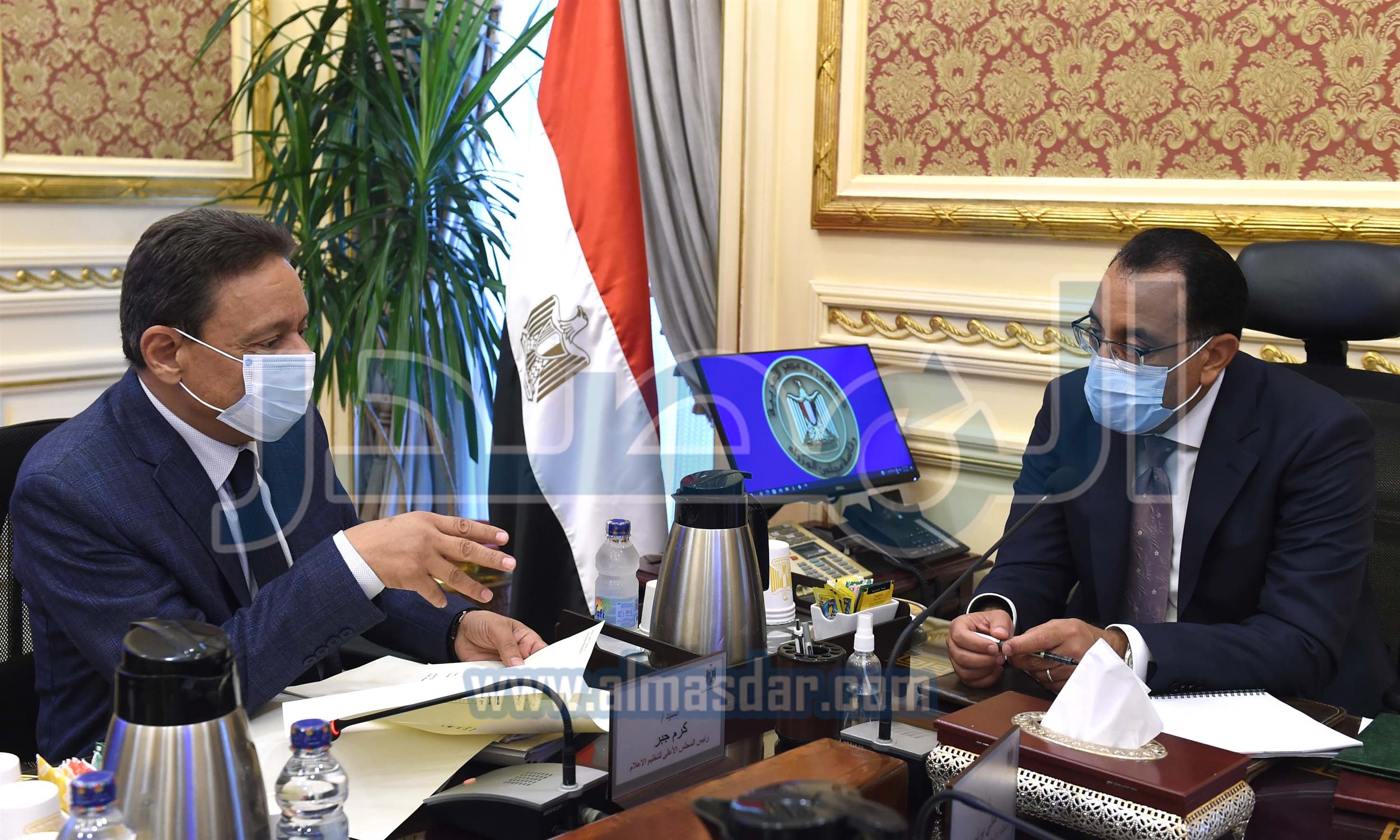 لقاء رئيس الوزراء مع رئيس المجلس الأعلى لتنظيم الإعلام 