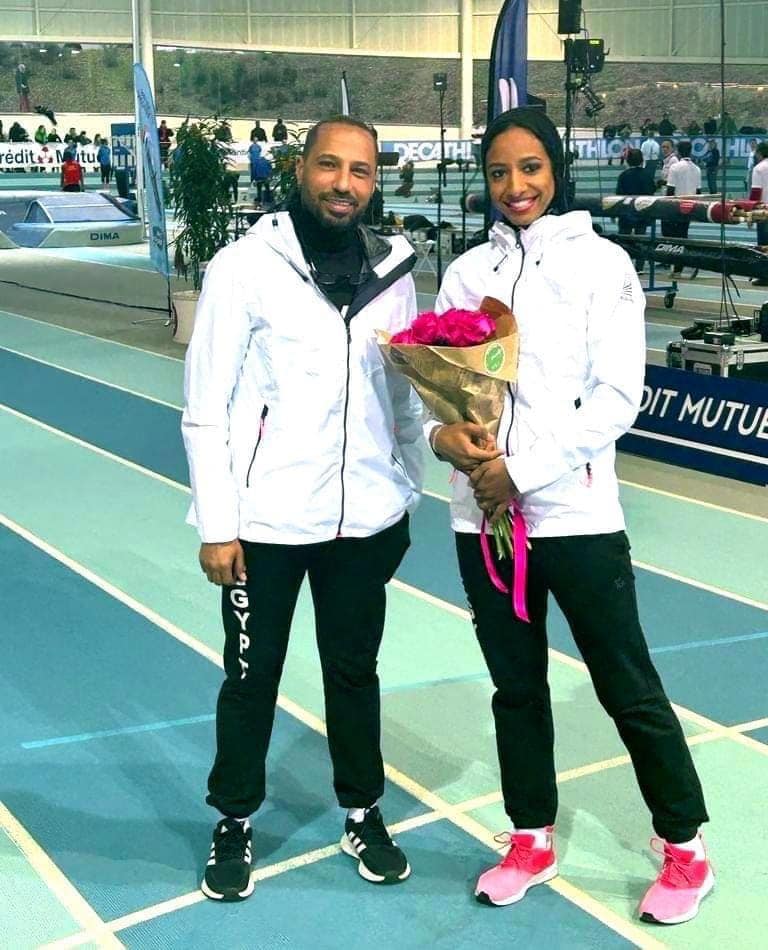 إسراء عويس لاعبة منتخب مصر لألعاب القوي