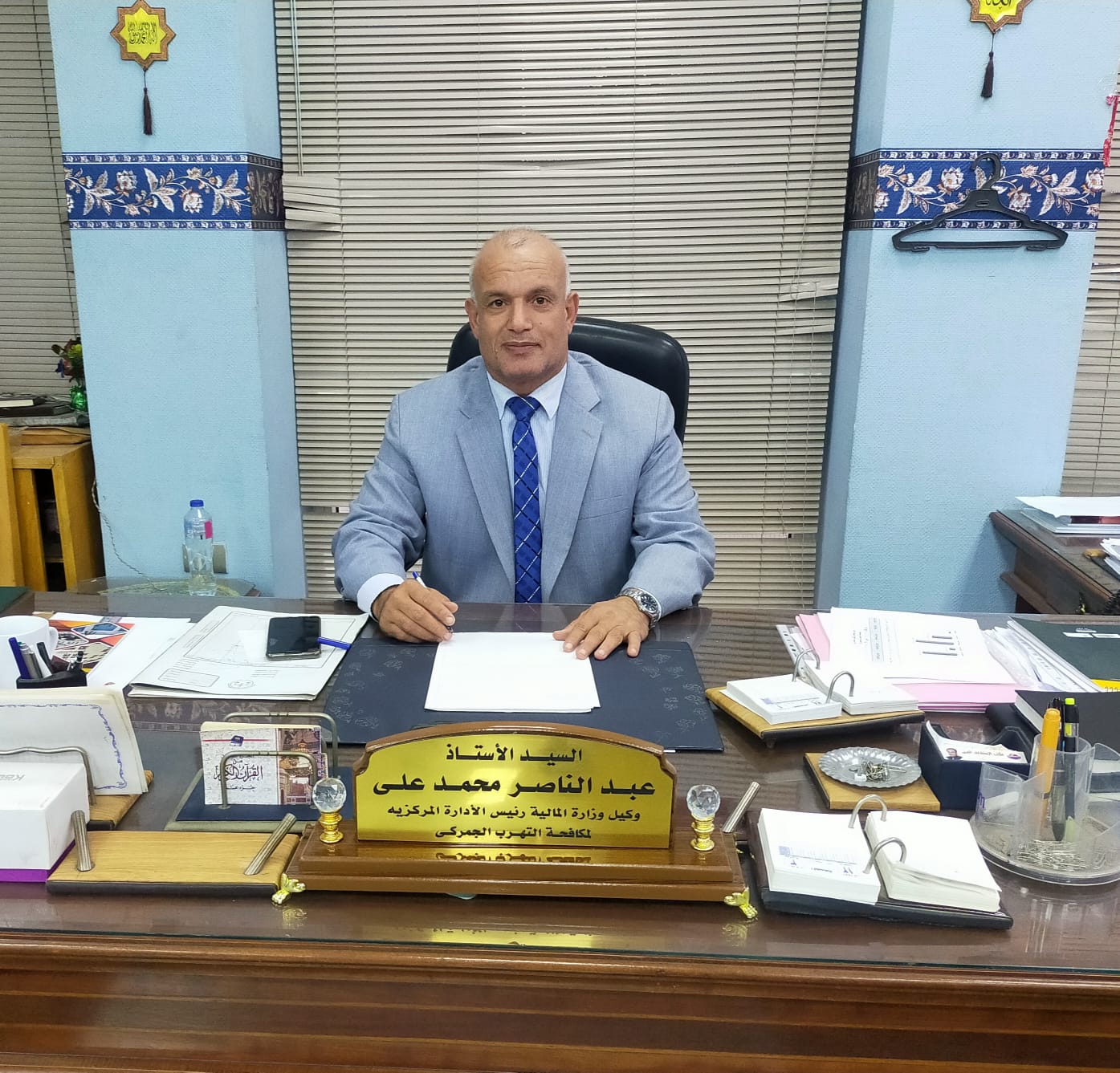 عبد الناصر محمد رئيس الإدارة المركزية لمكافحة التهرب الجمركي