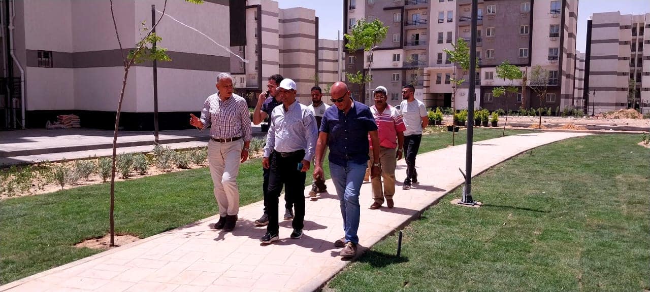 جولة تفقدية للمرحلة الثانية بسكن موظفي العاصمة الإدارية الجديدة بمدينة بدر