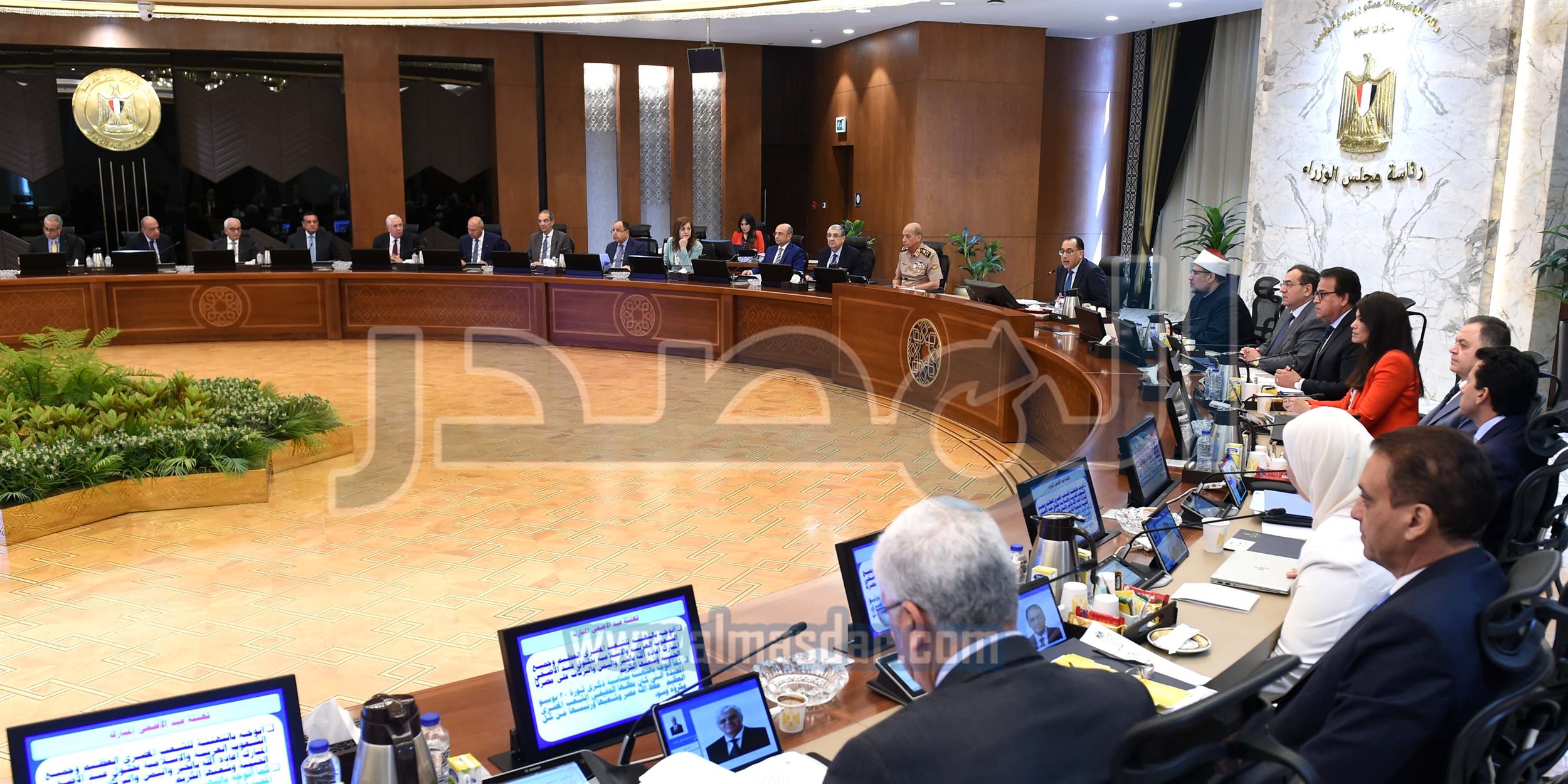 مجلس الوزراء يبدأ اجتماعه الأسبوعي بالعاصمة الإدارية