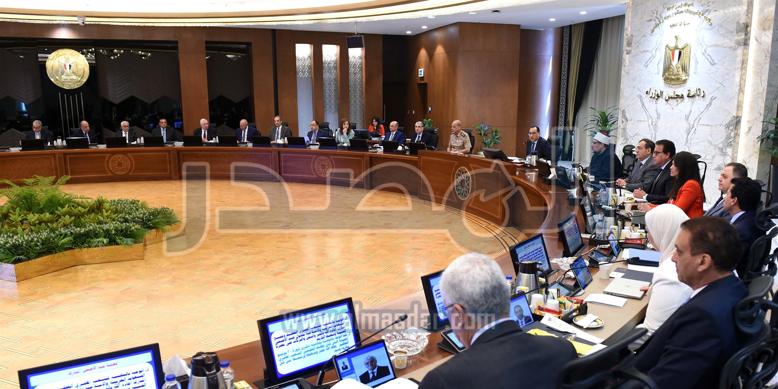 مجلس الوزراء يبدأ اجتماعه الأسبوعي بالعاصمة الإدارية