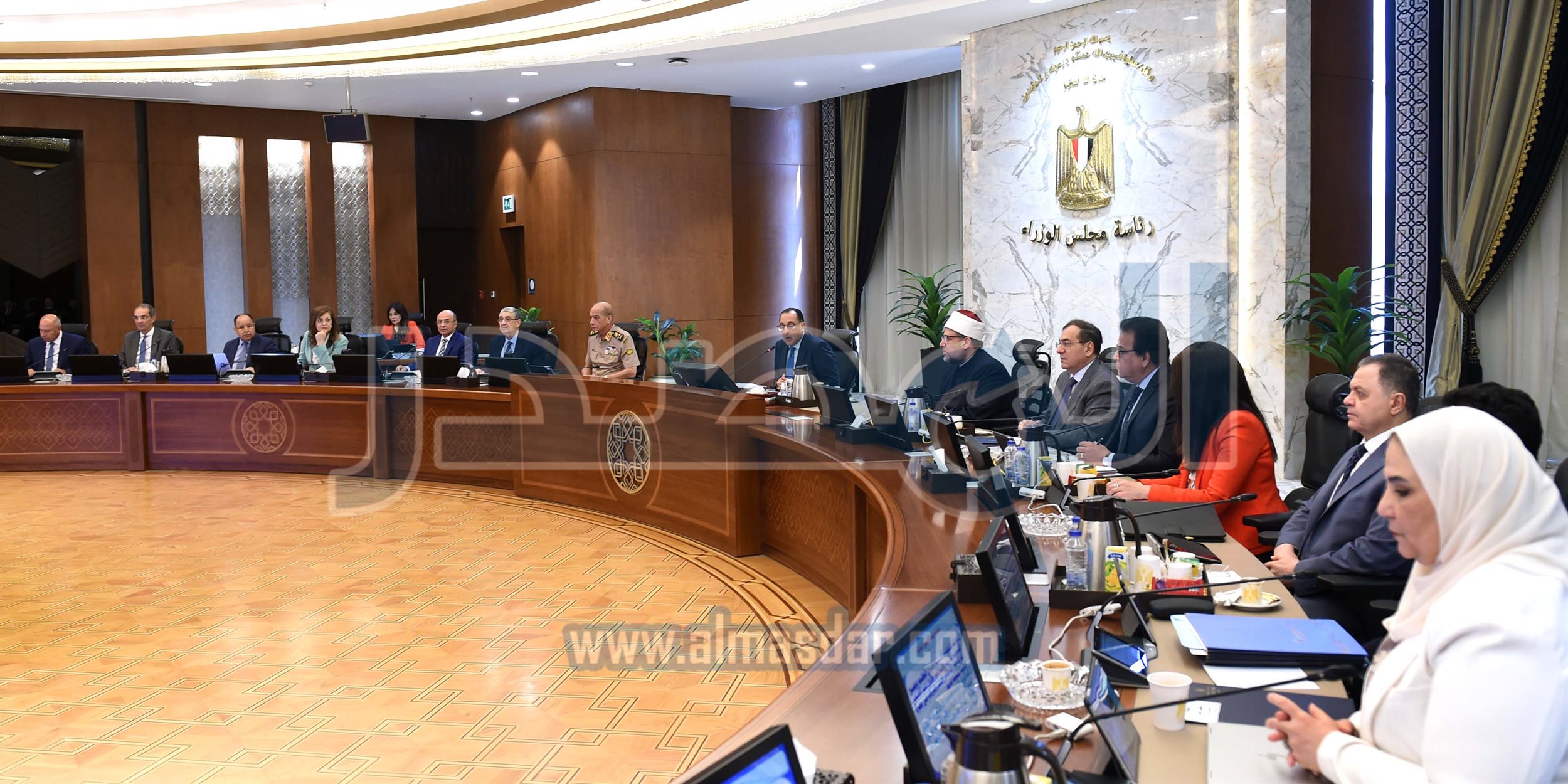 مجلس الوزراء يبدأ اجتماعه الأسبوعي بالعاصمة الإدارية