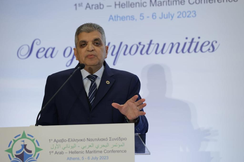 الفريق أسامة ربيع في فعاليات المؤتمر البحري العربي اليوناني الأول