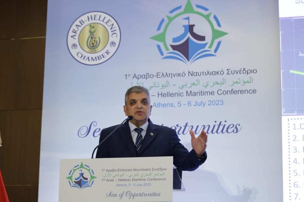 الفريق أسامة ربيع في فعاليات المؤتمر البحري العربي اليوناني الأول