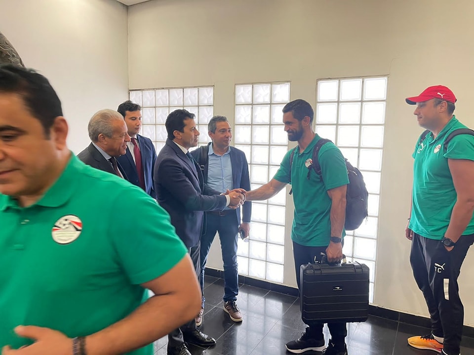 وزير الشباب والرياضة يستقبل أبطال المنتخب الأوليمبي