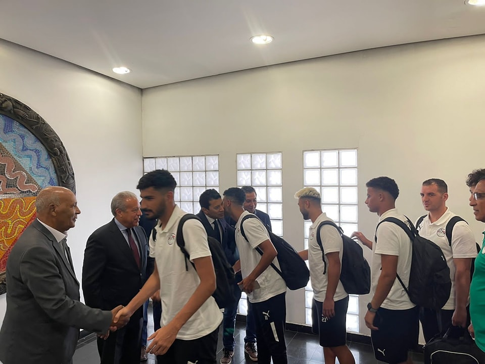 وزير الشباب والرياضة يستقبل أبطال المنتخب الأوليمبي