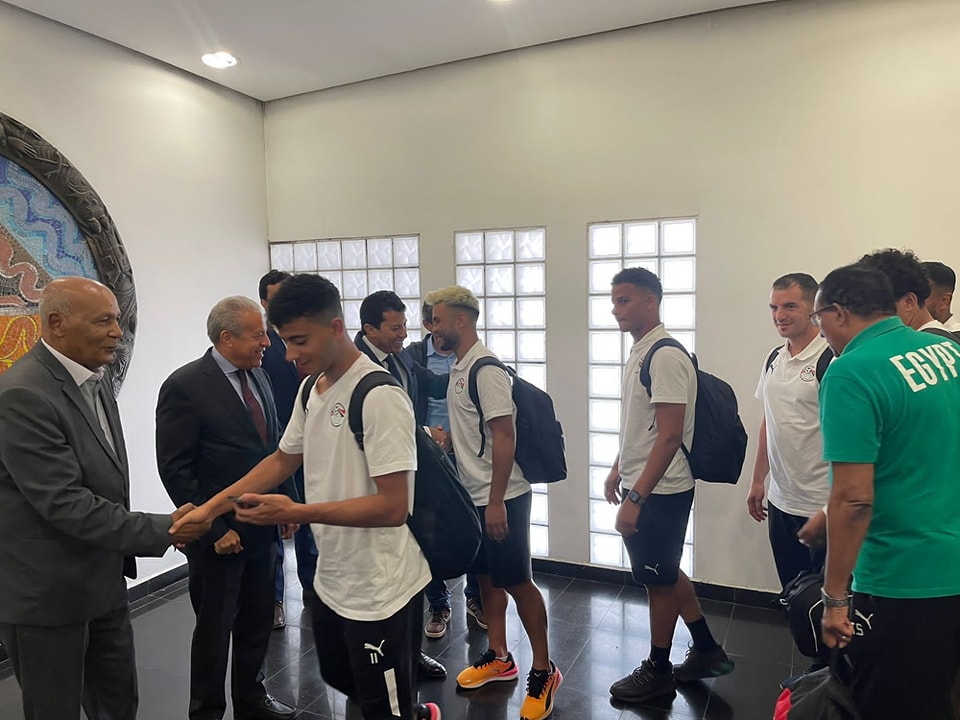 وزير الشباب والرياضة يستقبل أبطال المنتخب الأوليمبي
