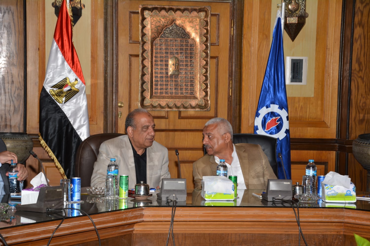 وزير قطاع الأعمال العام يتفقد مصانع النصر للأسمدة.، ويتابع مستجدات مشروع التطوير