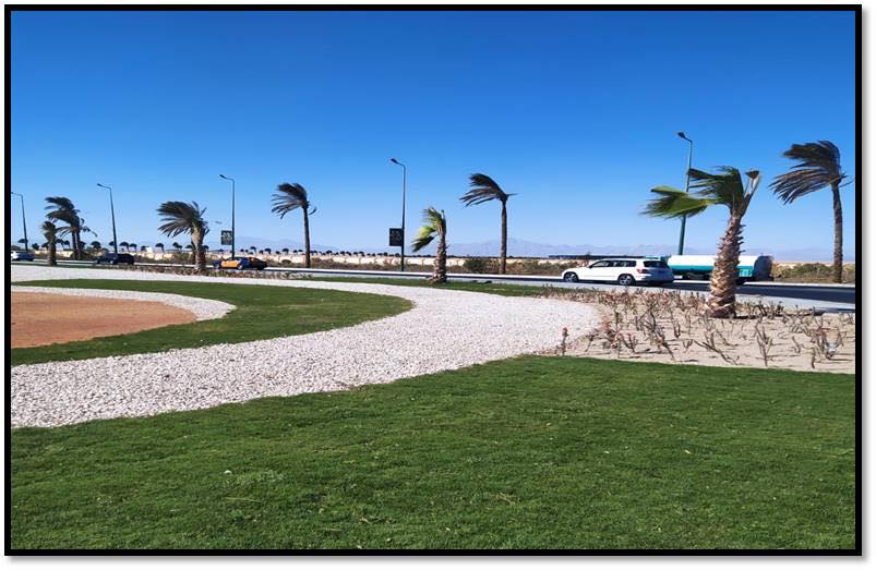 مشروع تطوير طريق المطار بمحافظة البحر الأحمر