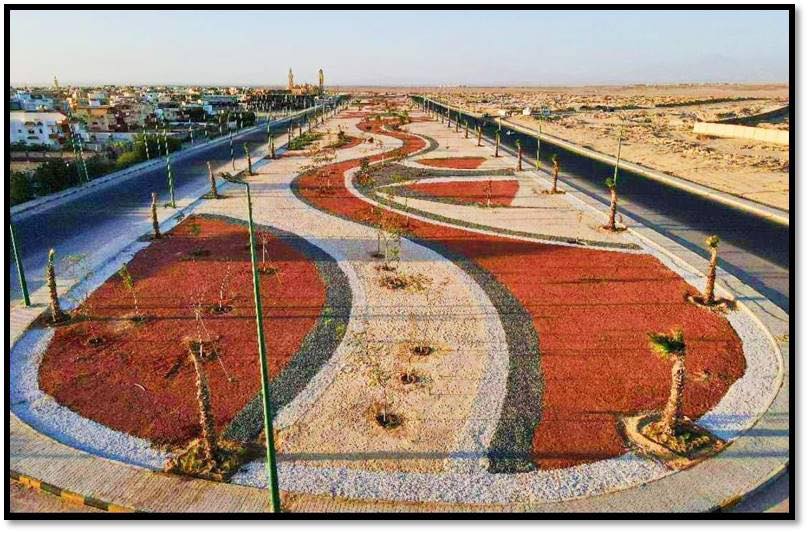 مشروع تطوير طريق المطار بمحافظة البحر الأحمر