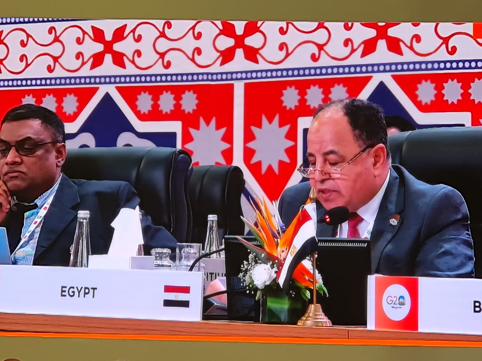 وزير المالية خلال جلسة �التمويل المستدام والبنية التحتية�
