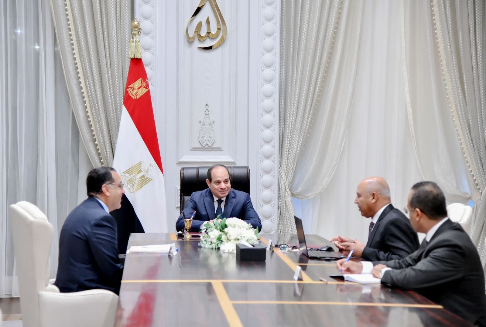 الرئيس السيسي يطلع على منظومة القطار الكهربائي السريع