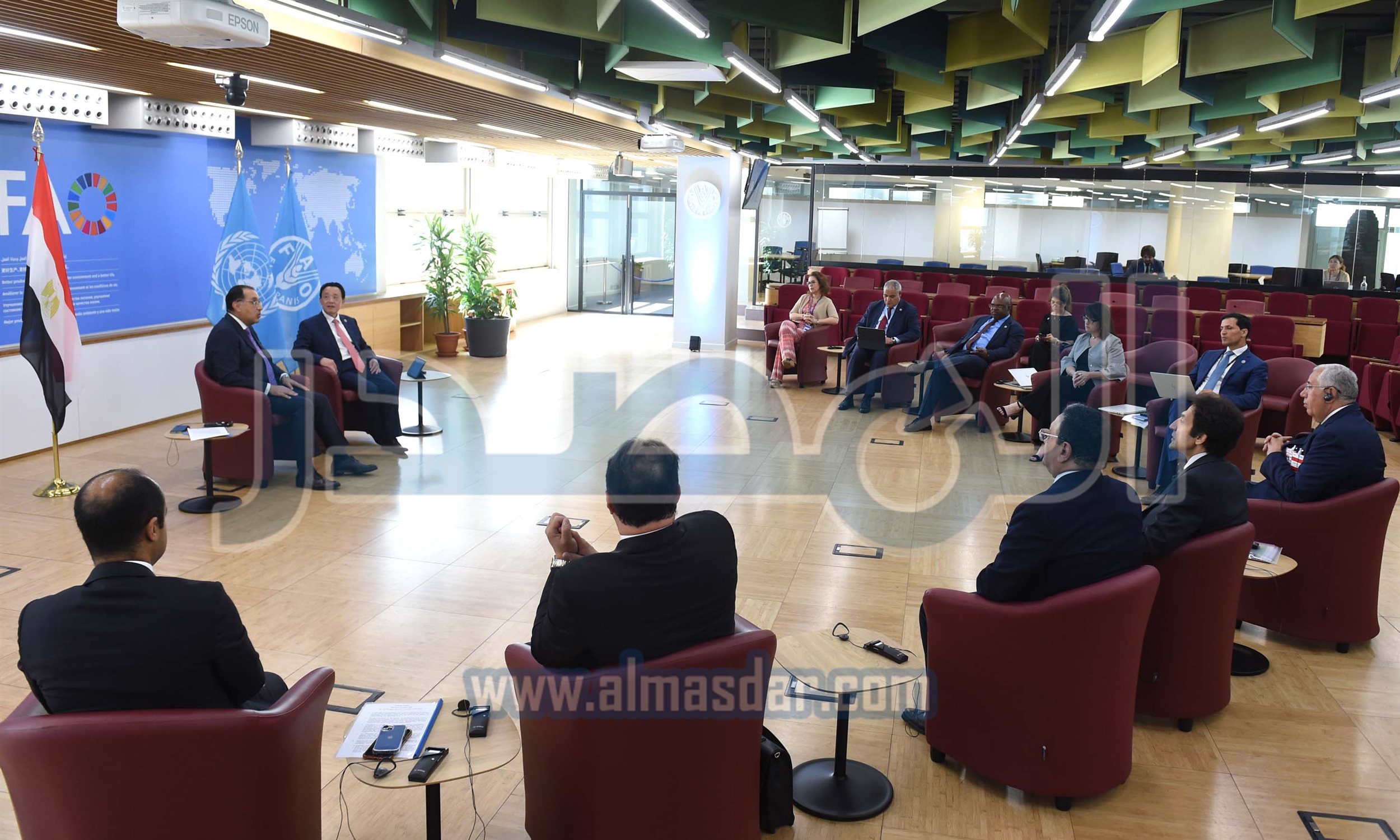 مدبولى يلتقى المدير العام لمنظمة الأغذية والزراعة �الفاو�