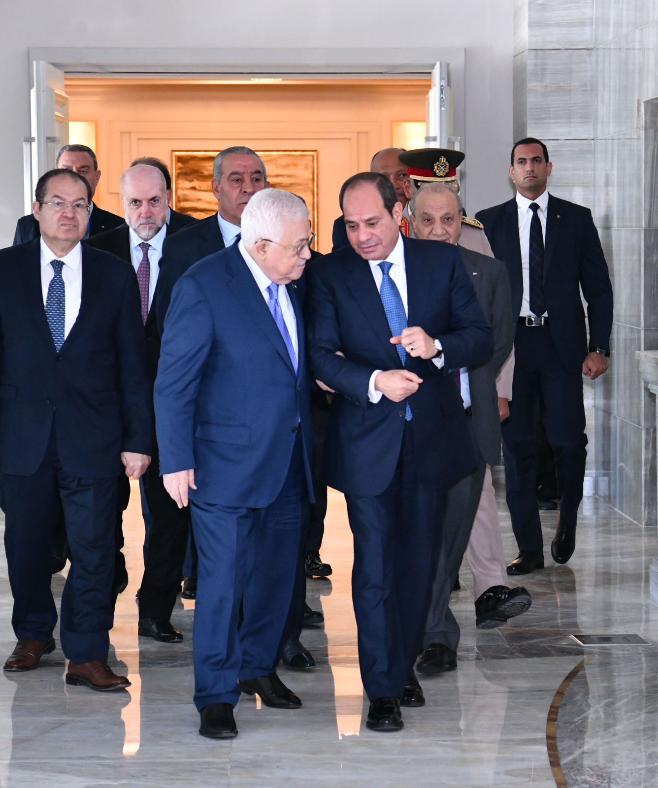 استقبال الرئيس عبد الفتاح السيسي اليوم للرئيس الفلسطيني