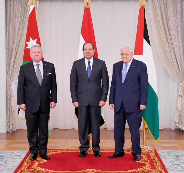 القمة الثلاثية المصرية الأردنية الفلسطينية