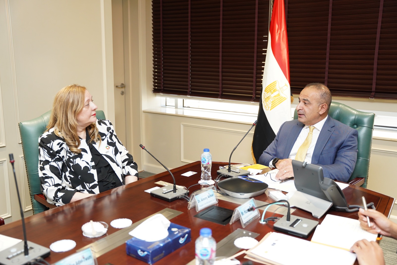 نائب وزيرة التخطيط يلتقي رؤساء مجلس الأعمال الأفريقي