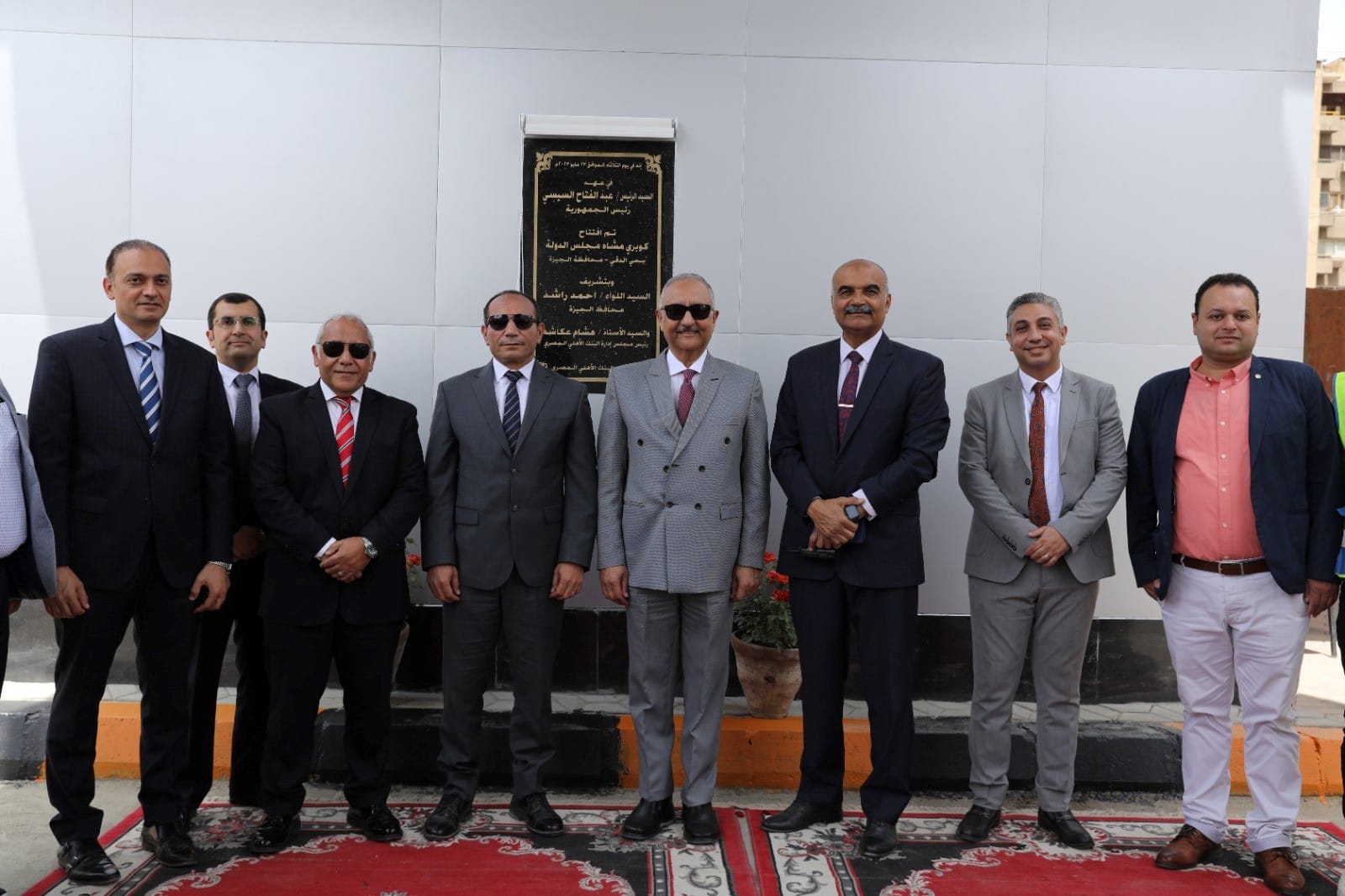 البنك الأهلي المصري يفتتح كوبري المشاة الجديد بمنطقة الدقي