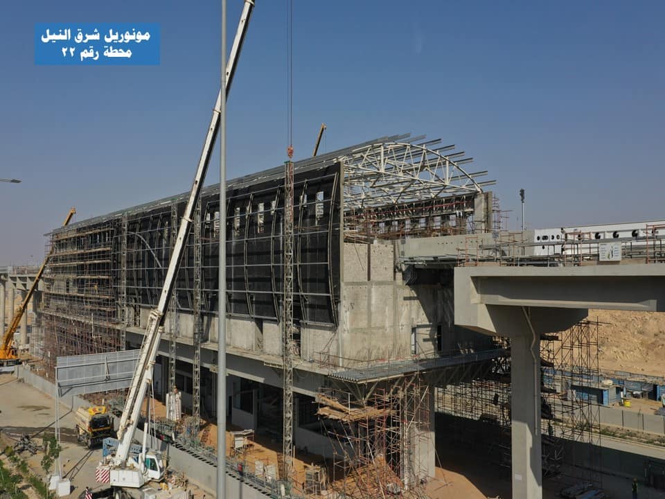 جولة تفقدية لمتابعة معدلات تنفيذ مشروع مونوريل شرق النيل