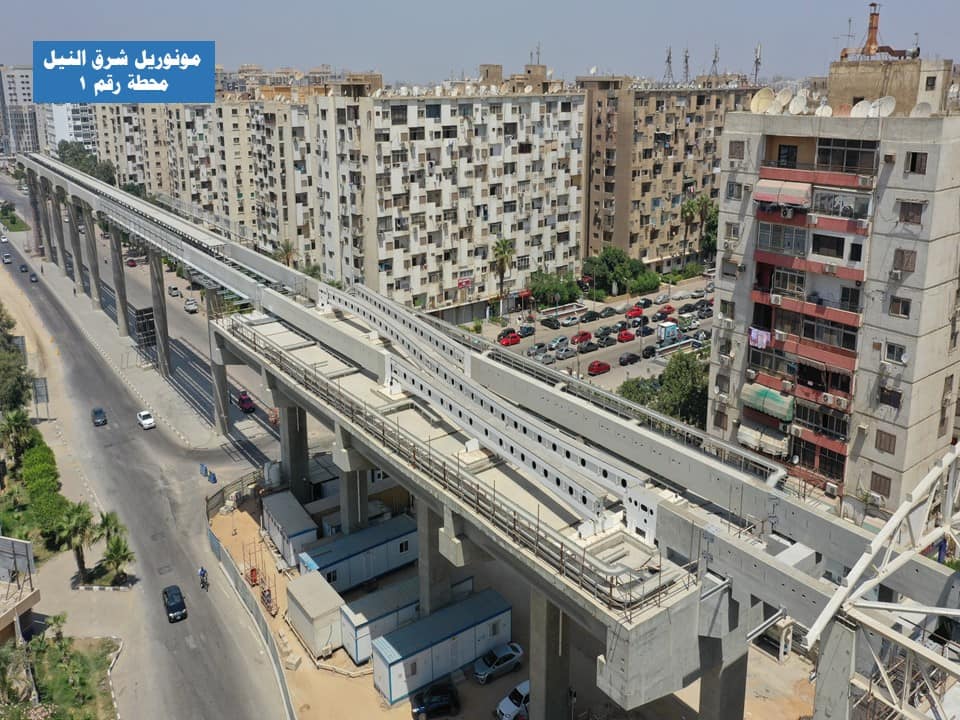 جولة تفقدية لمتابعة معدلات تنفيذ مشروع مونوريل شرق النيل