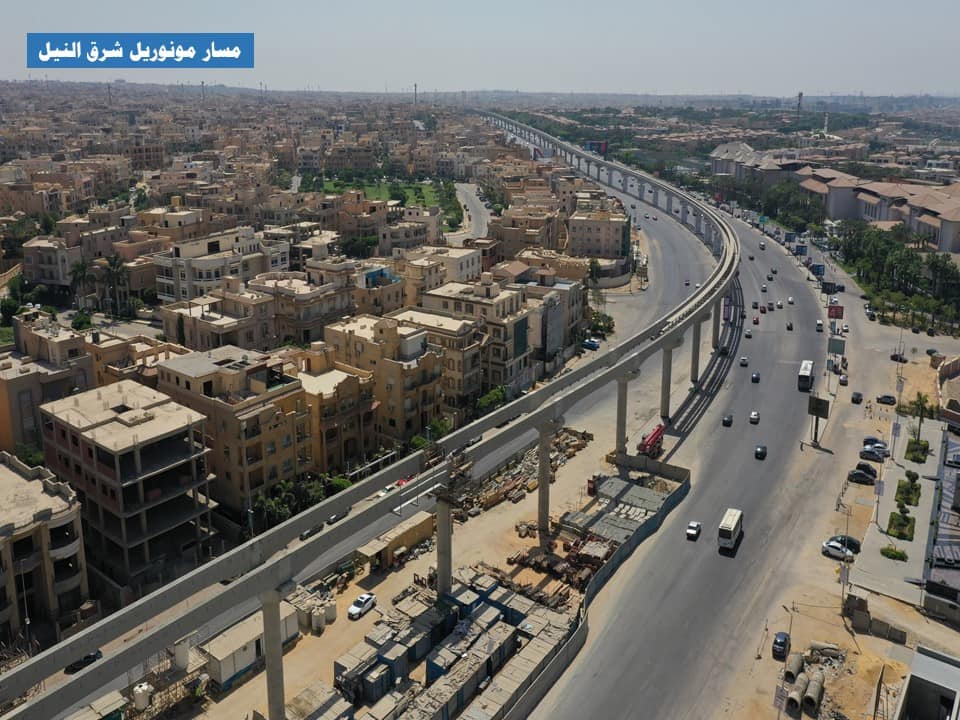 جولة تفقدية لمتابعة معدلات تنفيذ مشروع مونوريل شرق النيل