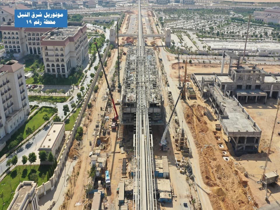 جولة تفقدية لمتابعة معدلات تنفيذ مشروع مونوريل شرق النيل
