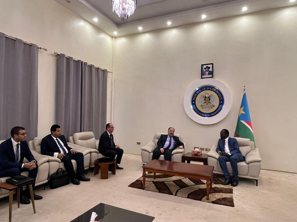 وزير المالية المصري فى المؤتمر الاقتصادي الوطني الأول لدولة جنوب السودان