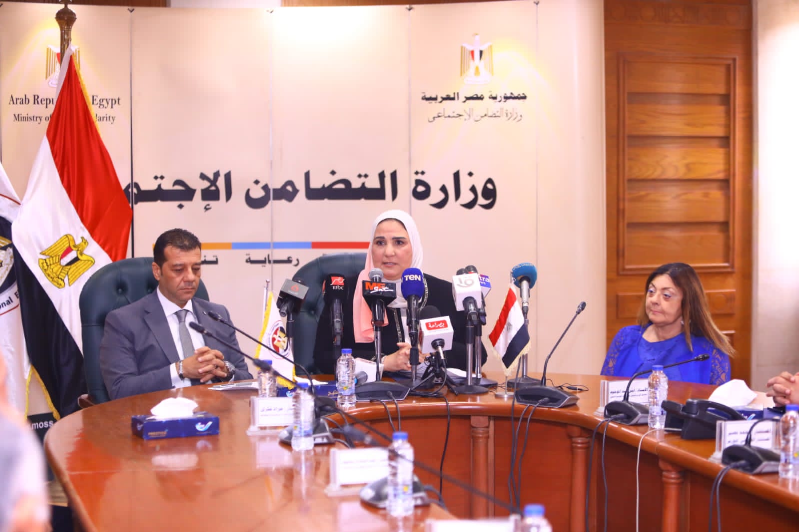 بروتوكول تعاون بين التضامن الاجتماعي والهيئة الوطنية للانتخابات والمجلس القومي للأشخاص ذوي الإعاقة