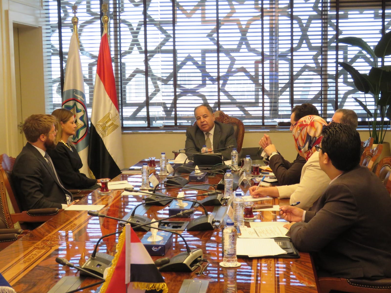 وزير المالية خلال لقائه سفيرة نيوزيلندا بالقاهرة