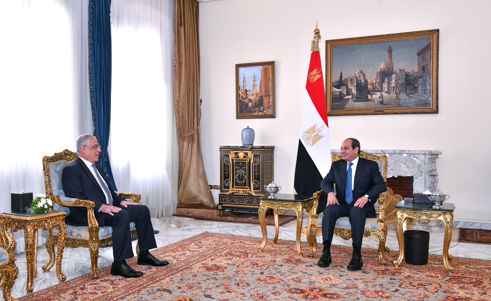 الرئيس السيسي يشهد أداء حلف اليمين للمستشار محمد شوقي عياد