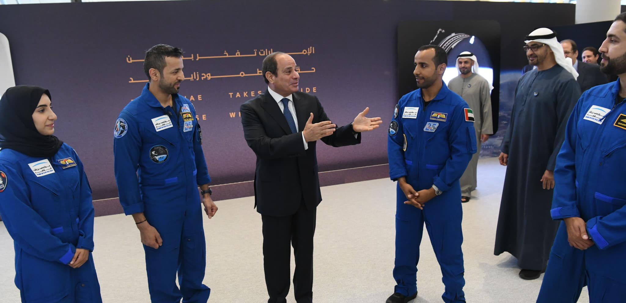 السيسي مع رئيس دولة الإمارات
