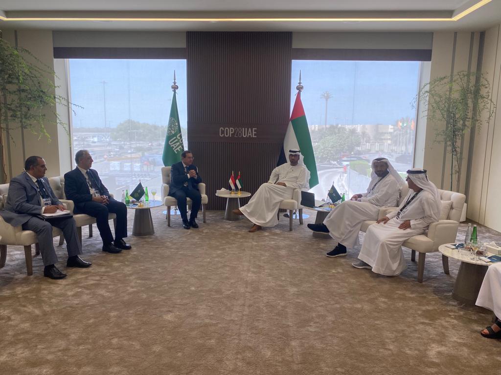 الملا فى اجتماع مع رئيس مؤتمر الأمم المتحدة للمناخ COP28