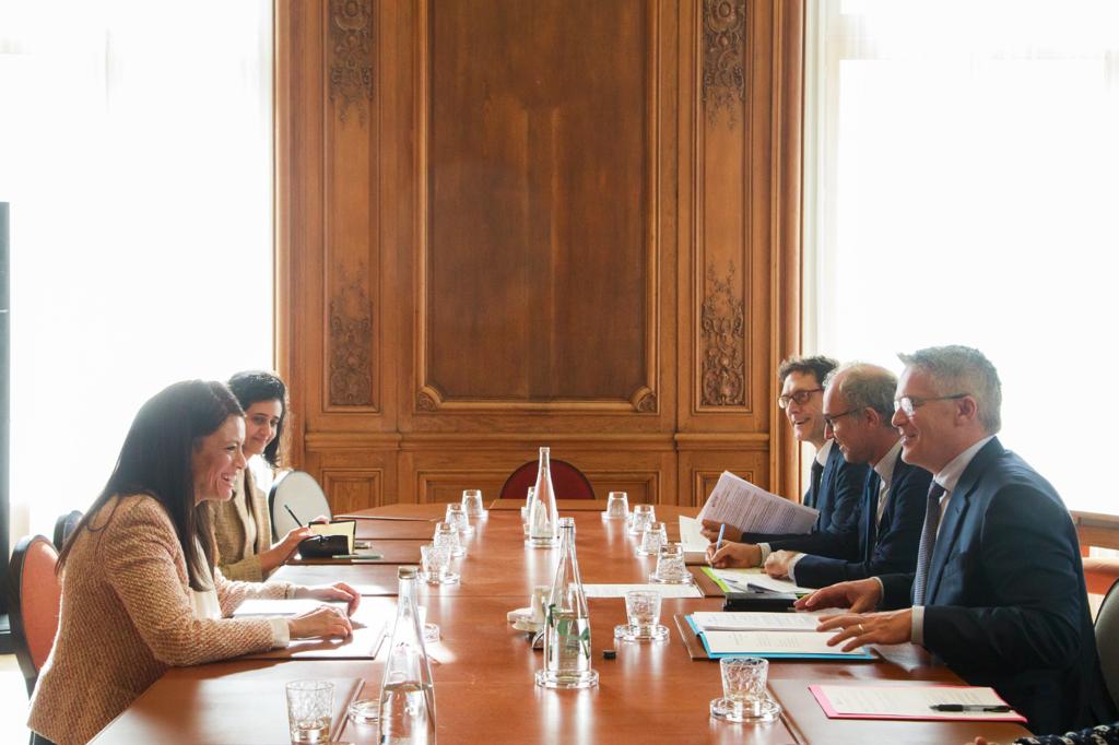 لقاء وزيرة التعاون الدولي مع الأمين العام لمنظمة التعاون الاقتصادي والتنمية OECD
