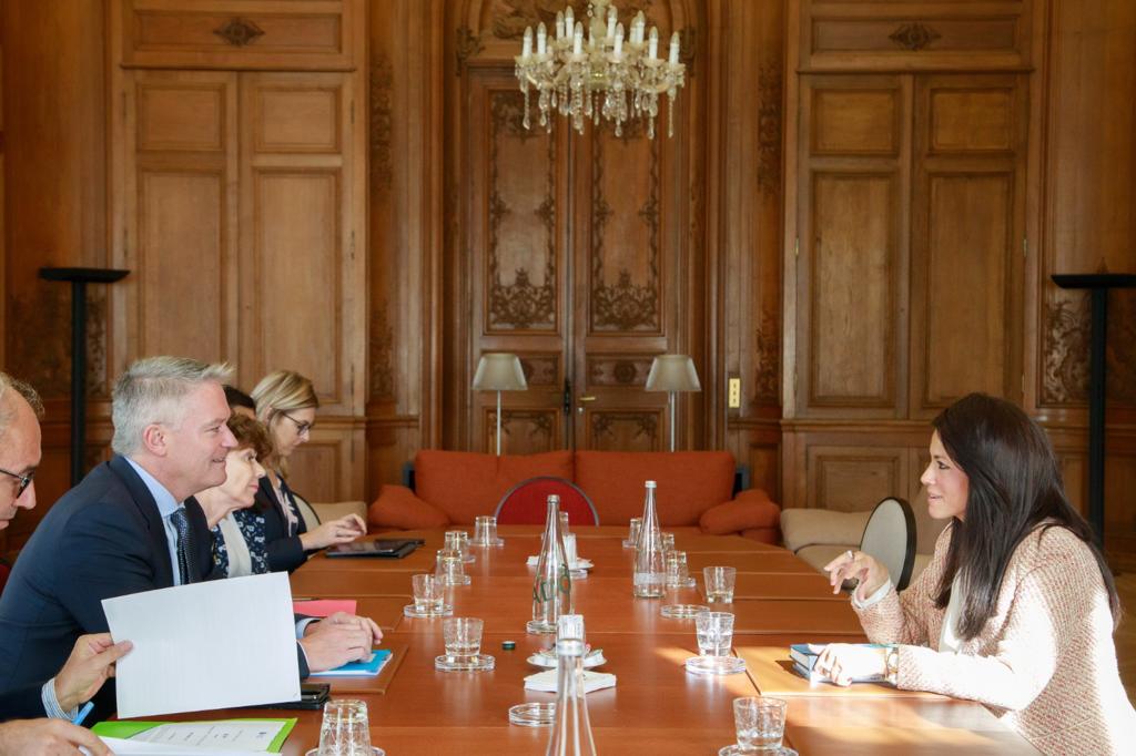 لقاء وزيرة التعاون الدولي مع الأمين العام لمنظمة التعاون الاقتصادي والتنمية OECD