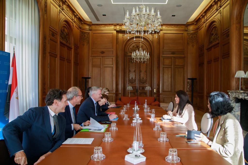 لقاء وزيرة التعاون الدولي مع الأمين العام لمنظمة التعاون الاقتصادي والتنمية OECD