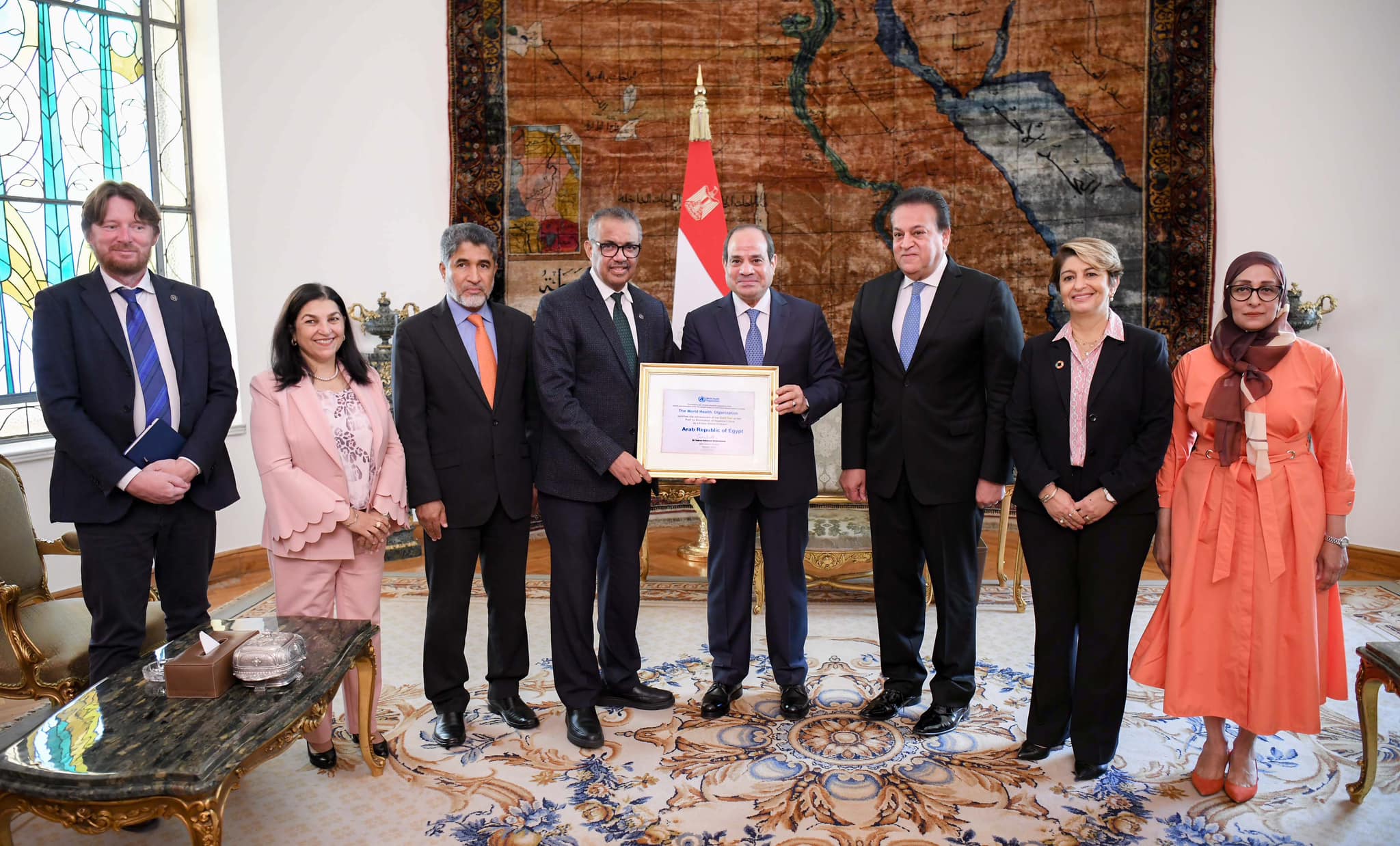 الرئيس السيسي يستقبل مدير عام منظمة الصحة العالمية