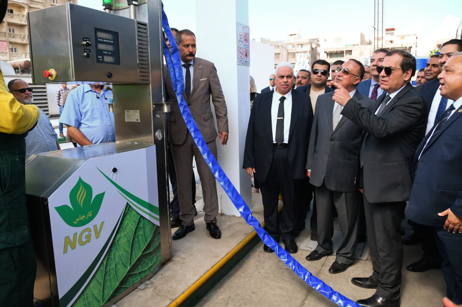 وزير البترول يشهد إفتتاح محطة �كارجاس العجمي�