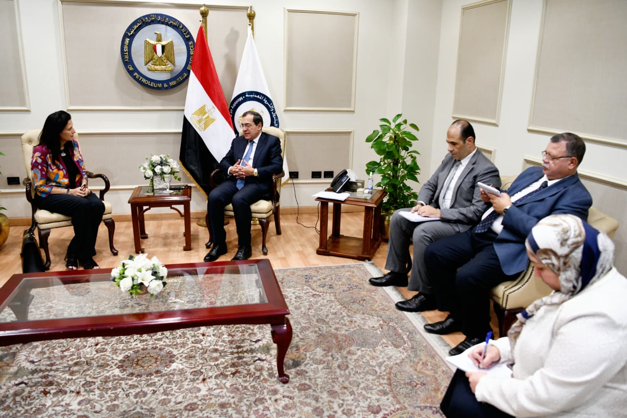 لقاء الوزير مع الرئيس التنفيذي لهيئة فولبرايت في مصر